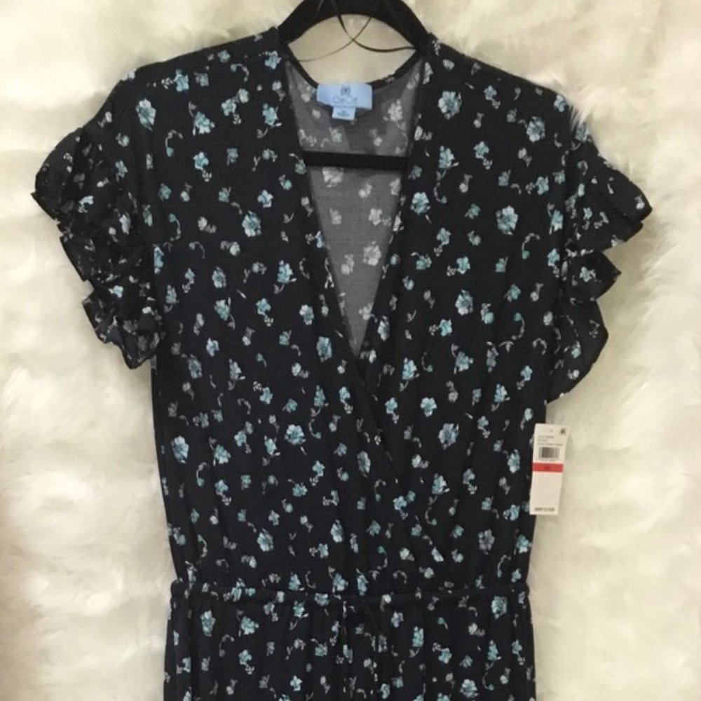 NWT-Breezy Boutique Flutter Sleeve Jumpsuit